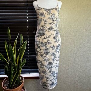 Cocktail dress with vintage floral print